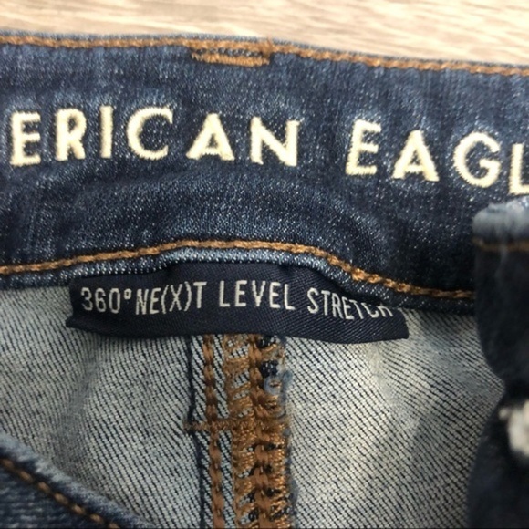American Eagle Darkwash Skinny Distressed‎ Jeans 0Short - Picture 5 of 7
